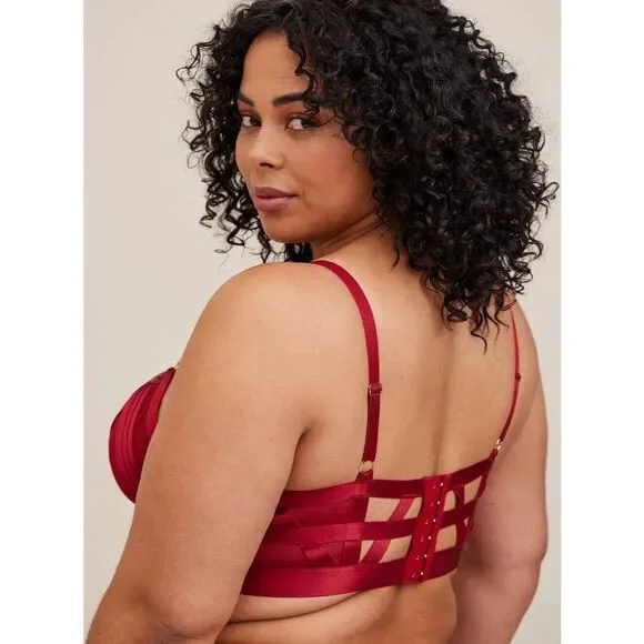 sex toy wipes Torrid 54B black full figure full coverage sexy lingerie bra
